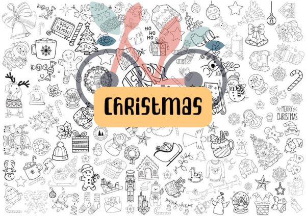 Christmas Colouring Poster