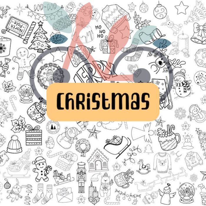 Christmas Colouring Poster